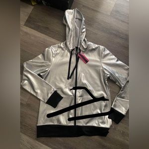 Metallic Silver Active Jacket